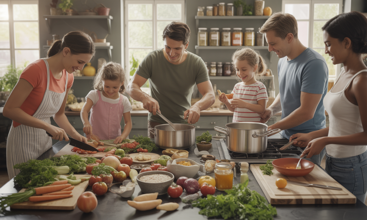 découvrez comment préparer des recettes bio saines et savoureuses adaptées aux familles nombreuses pour une alimentation équilibrée et respectueuse de l'environnement.